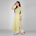 Load image into Gallery viewer, Tea Green Mint Hand-Embroidered Kurti and Pant
