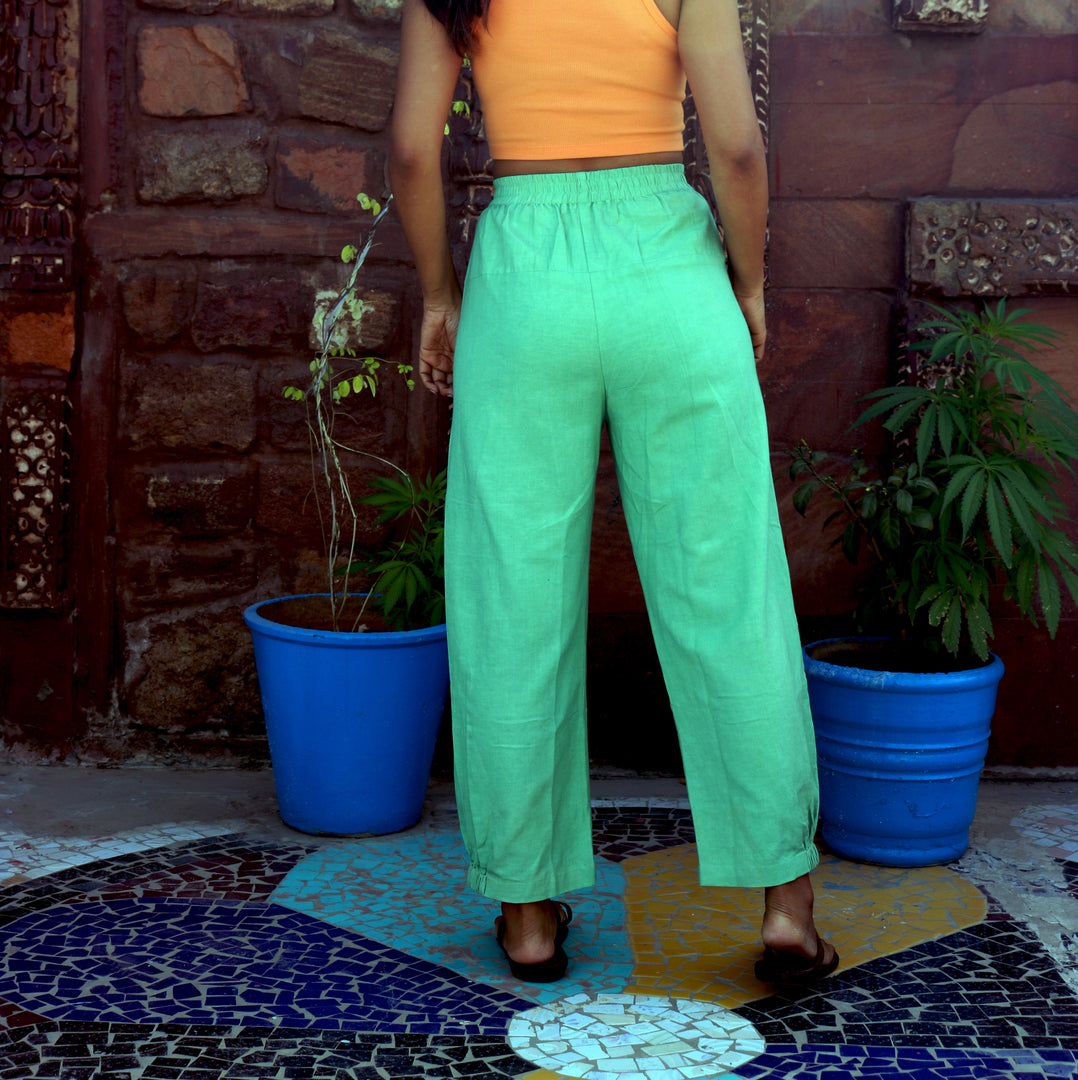 Mint Green Unisex Baggy Pant for Women and Men