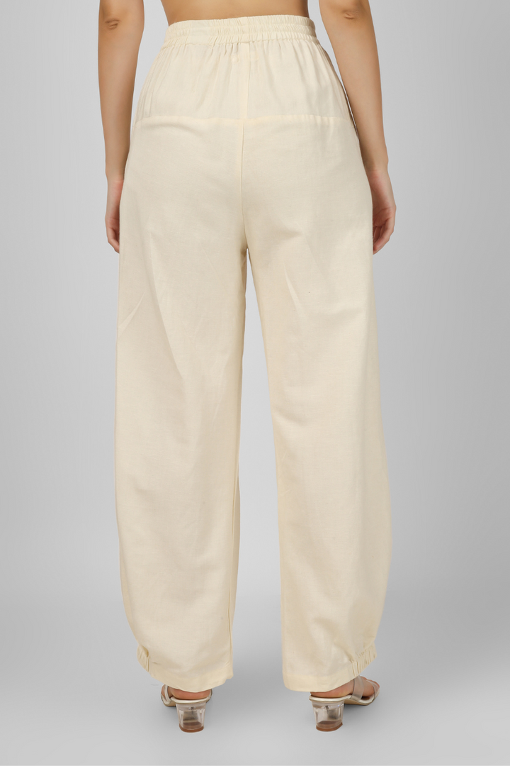 Off-White Unisex Baggy Pant for Men and Women