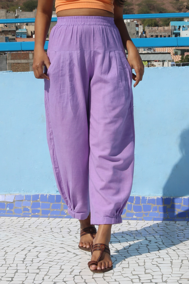 Lilac Unisex Baggy Pant for Women and Men