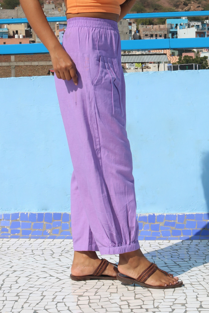 Lilac Unisex Baggy Pant for Women and Men