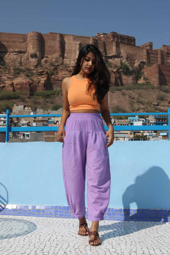 Lilac Unisex Baggy Pant for Women and Men