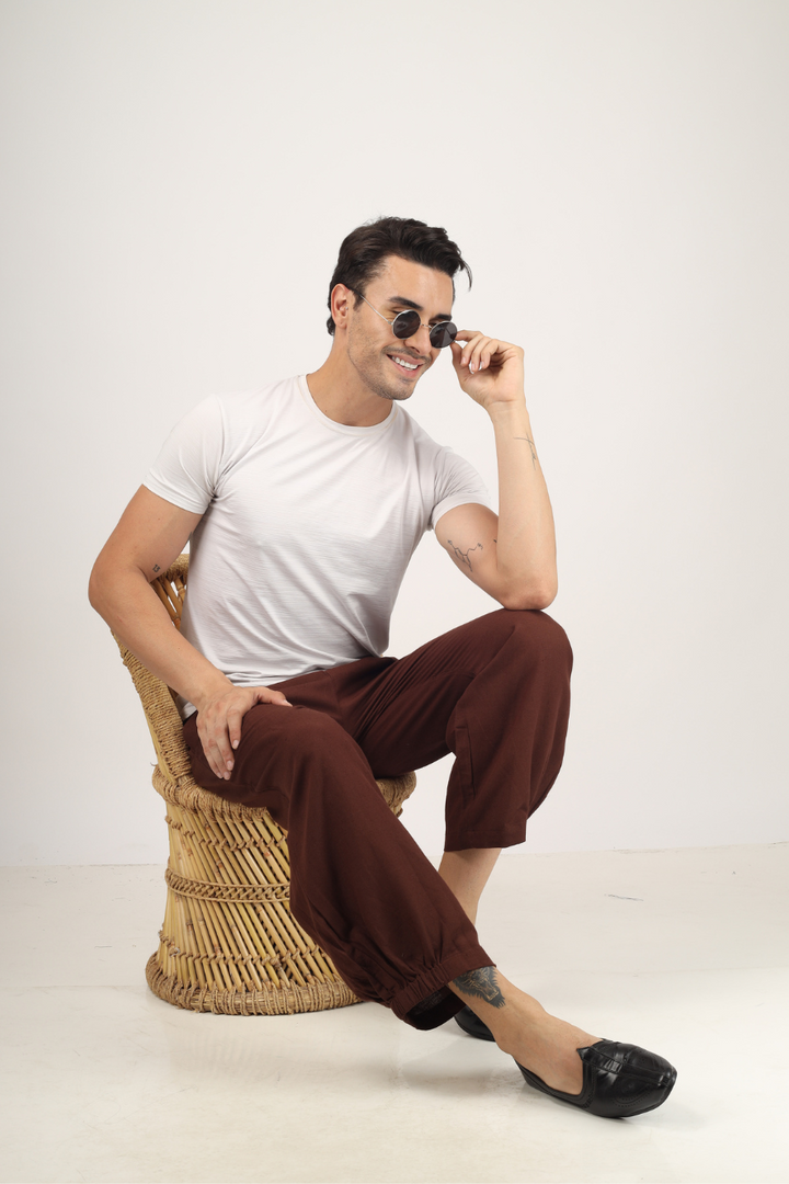 Brown Unisex Baggy Pant for Women and Men