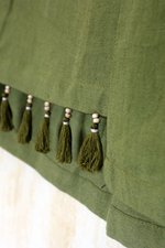 Load image into Gallery viewer, Olive Tassel Skirt
