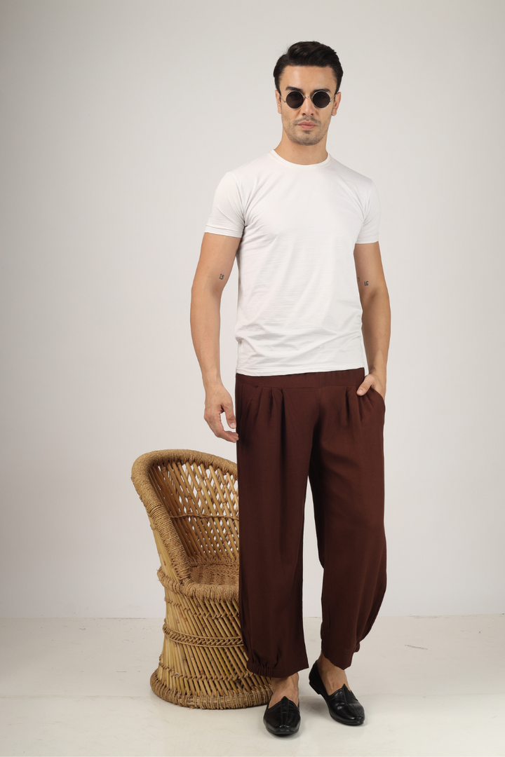 Brown Unisex Baggy Pant for Women and Men