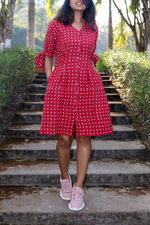 Load image into Gallery viewer, Red Polka Dot Dress
