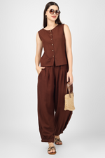 Load image into Gallery viewer, Brown Unisex Baggy Pant for Women and Men
