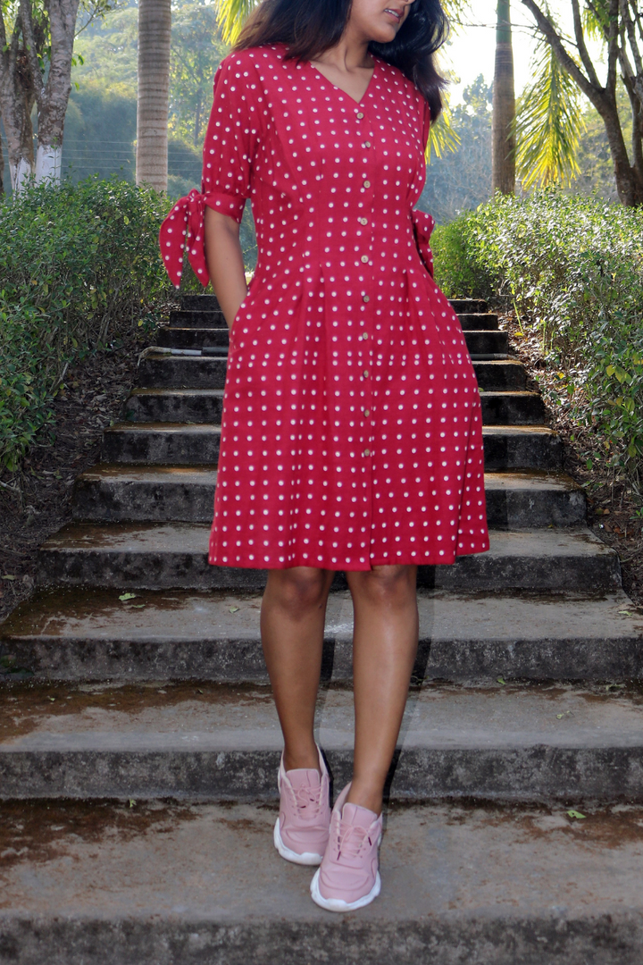 Red Polka Dot Dress