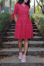 Load image into Gallery viewer, Red Polka Dot Dress
