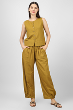 Load image into Gallery viewer, Olive Unisex Baggy Pant for Women and Men
