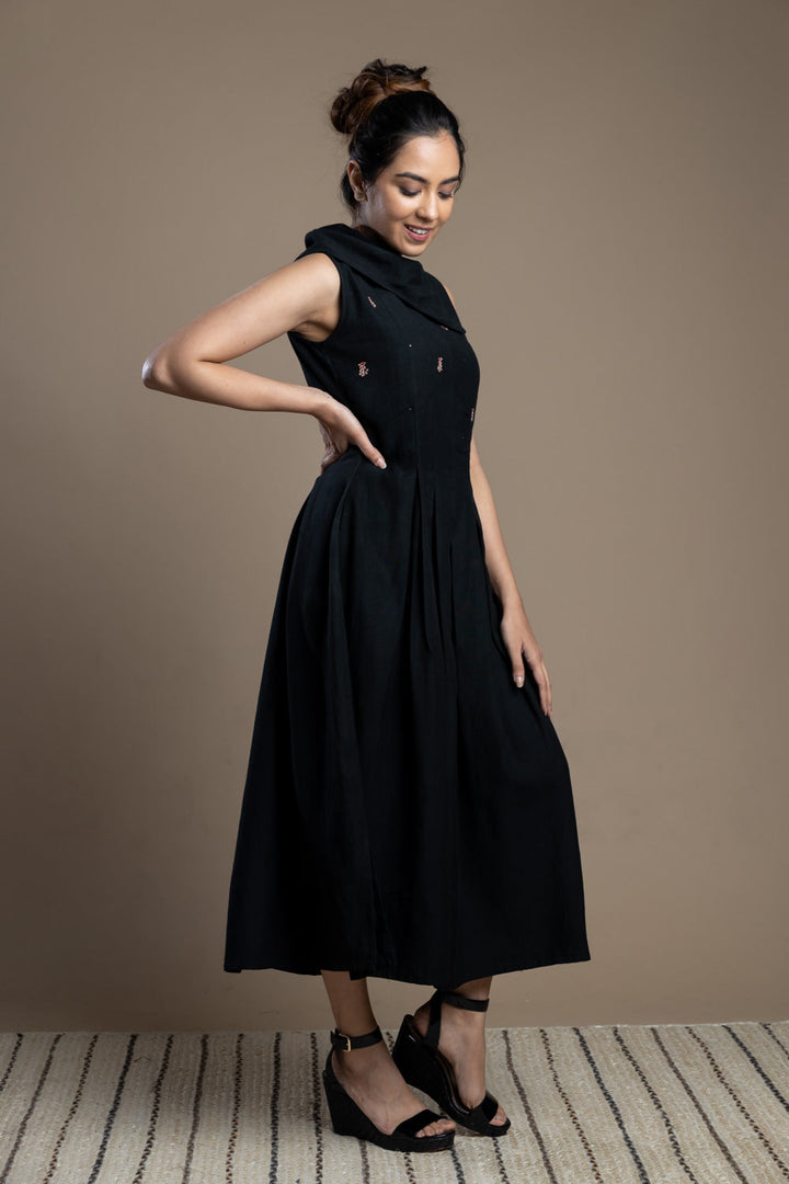 Black Collar Dress