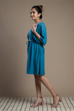 Load image into Gallery viewer, Turquoise Kaftan Dress
