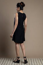 Load image into Gallery viewer, Black Bird Motif Shift Dress
