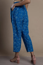 Load image into Gallery viewer, Blue Block-Print  Pant
